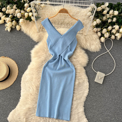 Sexy Knitted Short Dress RF0046