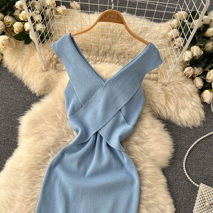 Sexy Knitted Short Dress RF0046
