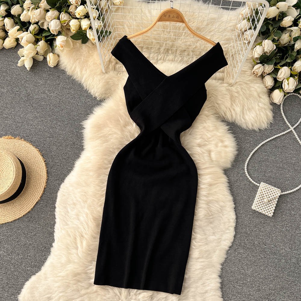 Sexy Knitted Short Dress RF0046