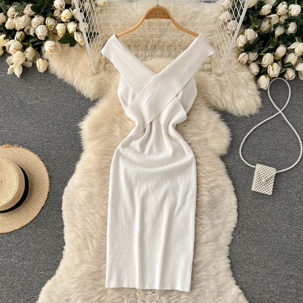 Sexy Knitted Short Dress RF0046