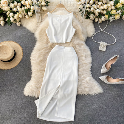 Simple Two Pieces Dress Summer Dress RF0038