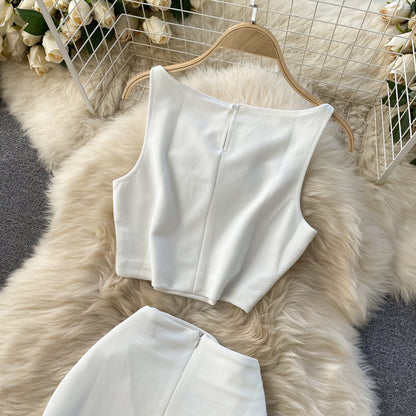 Simple Two Pieces Dress Summer Dress RF0038