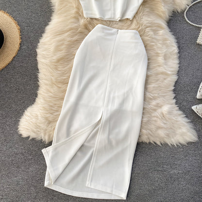 Simple Two Pieces Dress Summer Dress RF0038