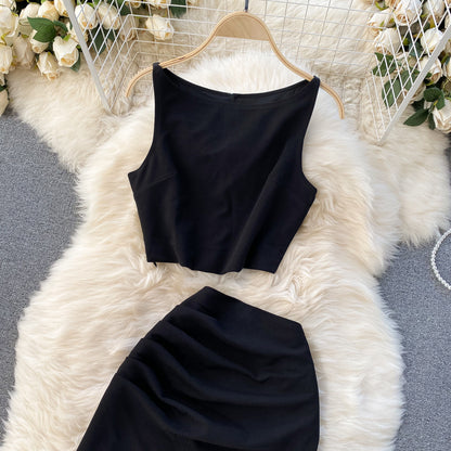 Simple Two Pieces Dress Summer Dress RF0038