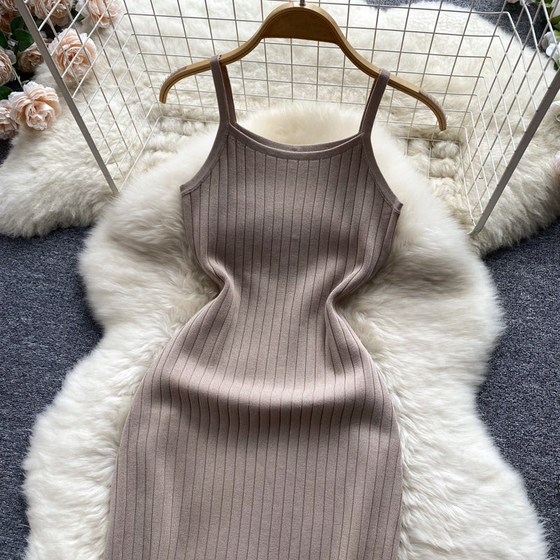Simple Spaghetti Strap Dress RF0037