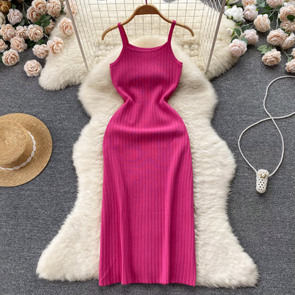 Simple Spaghetti Strap Dress RF0037
