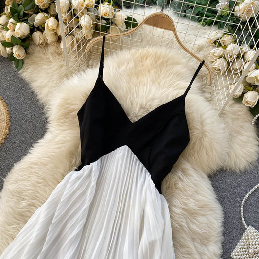 Simple V-neck Short Dress Fashion Dress RF0036