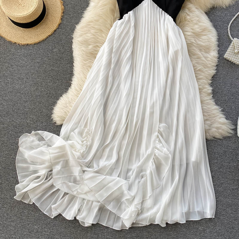 Simple V-neck Short Dress Fashion Dress RF0036