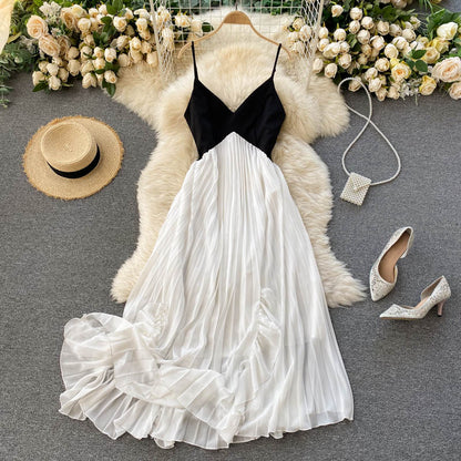Simple V-neck Short Dress Fashion Dress RF0036