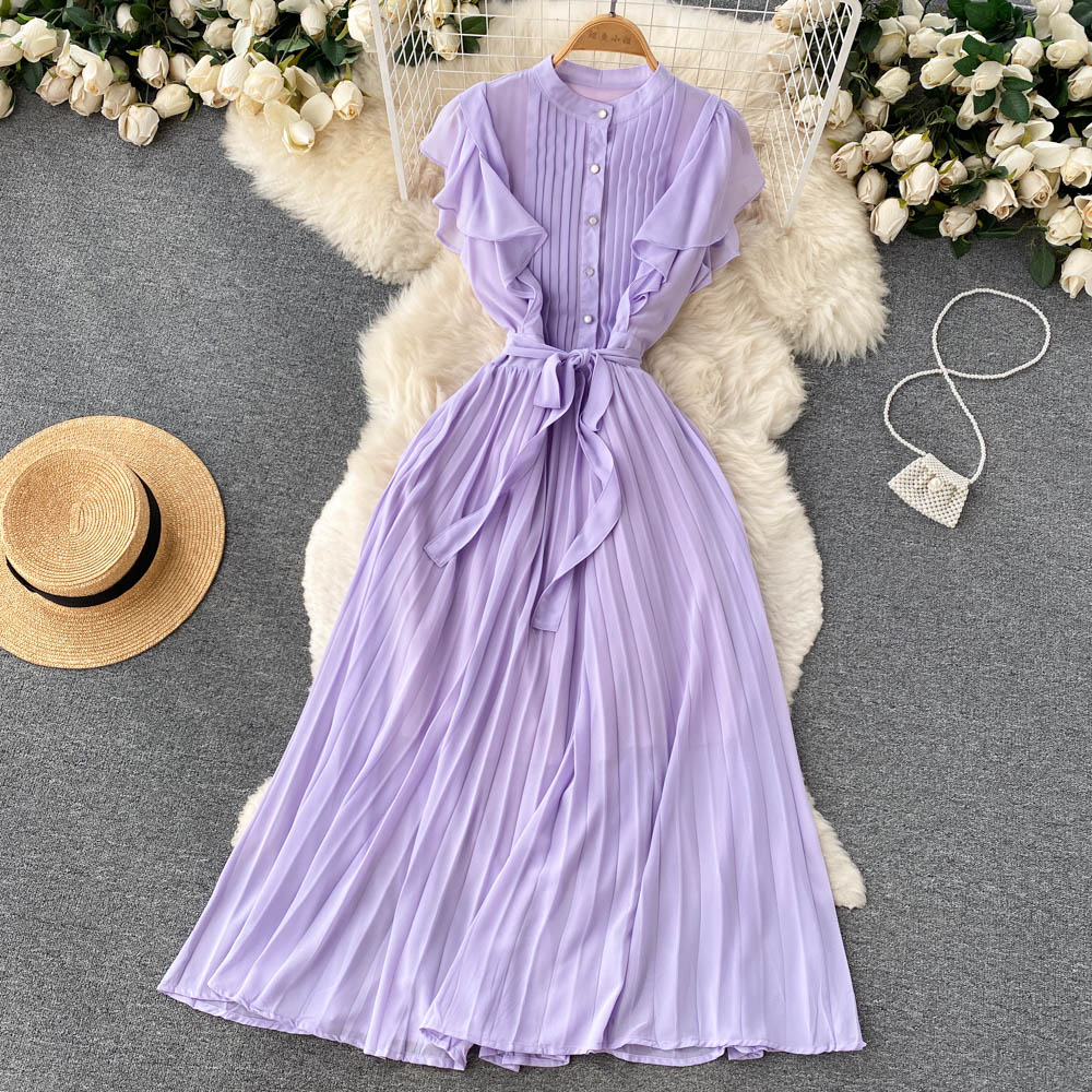 Elegant Chiffon A-line Dress Fashion Dress RF0032