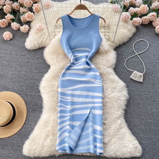 Sexy Sleeveless Knitted Dress Fashion Dress RF0031