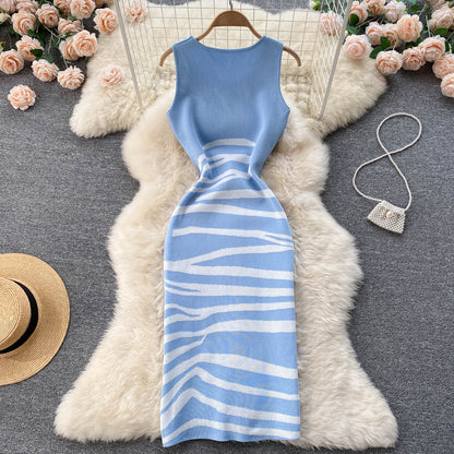 Sexy Sleeveless Knitted Dress Fashion Dress RF0031