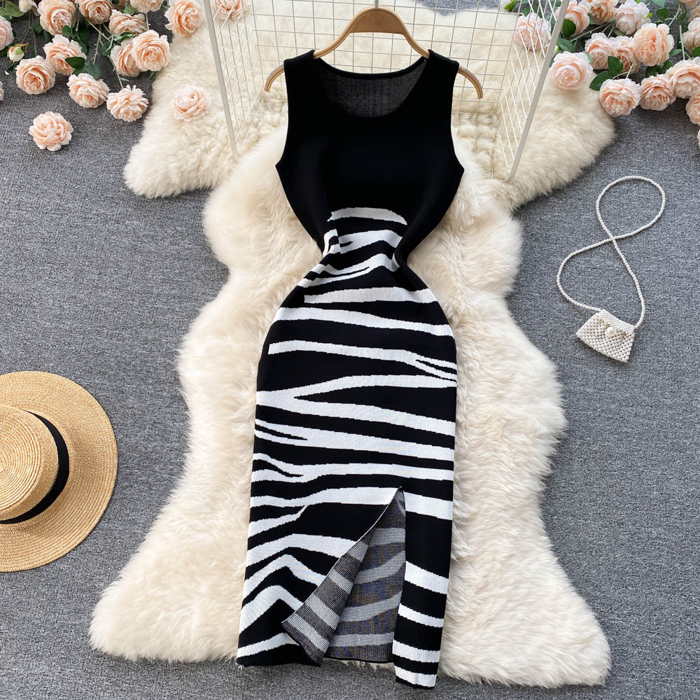 Sexy Sleeveless Knitted Dress Fashion Dress RF0031