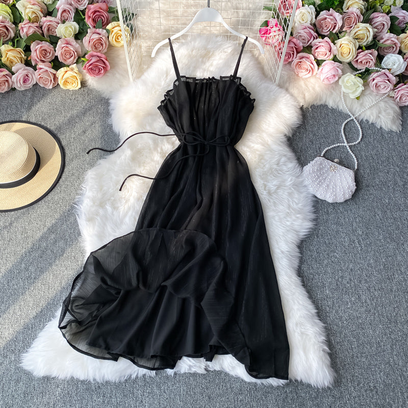 Black White Tulle Short Dress Fashion Dress RF0028