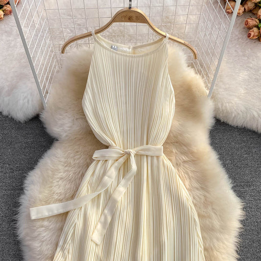 Champagne Chiffon A-line Dress Fashion Dress RF0026
