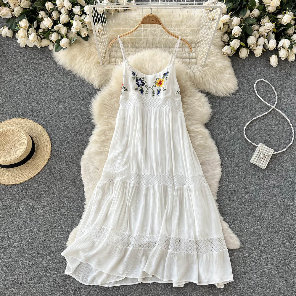 White Lace A-line Dress Fashion Dress RF0025