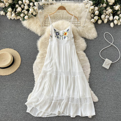 White Lace A-line Dress Fashion Dress RF0025