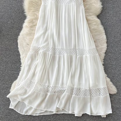 White Lace A-line Dress Fashion Dress RF0025