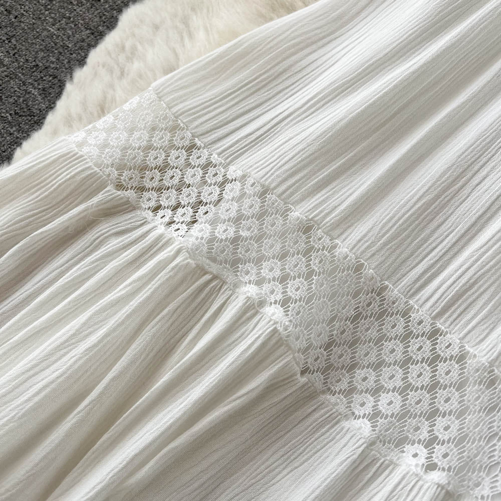 White Lace A-line Dress Fashion Dress RF0025