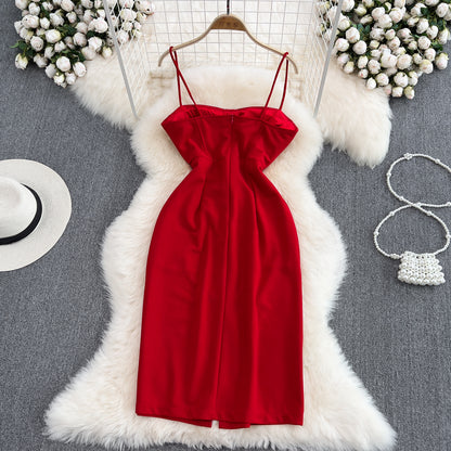 Simple Spaghetti Strap Short Dress Fashion Dress RF0022