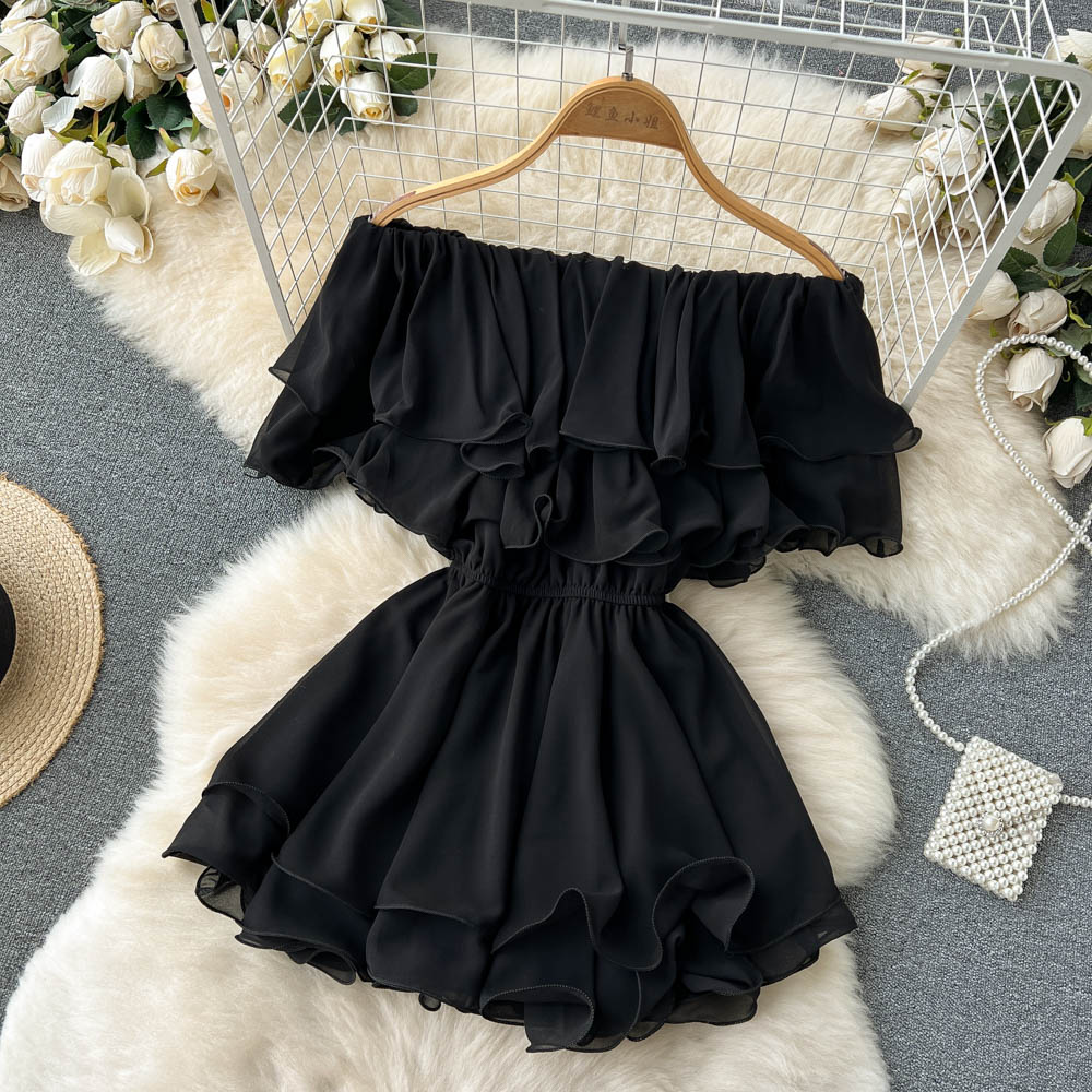 Lovely Chiffon A-line Off The Shoulder Dresses, Fashion Girl Dresses RF0020