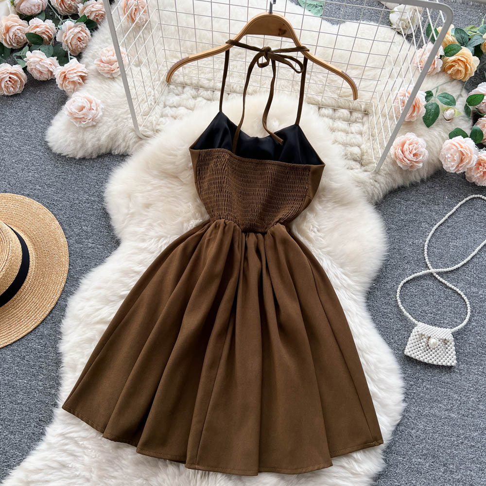 Cute Lace-up Short Dress, A-line Fashion Dress RF0015