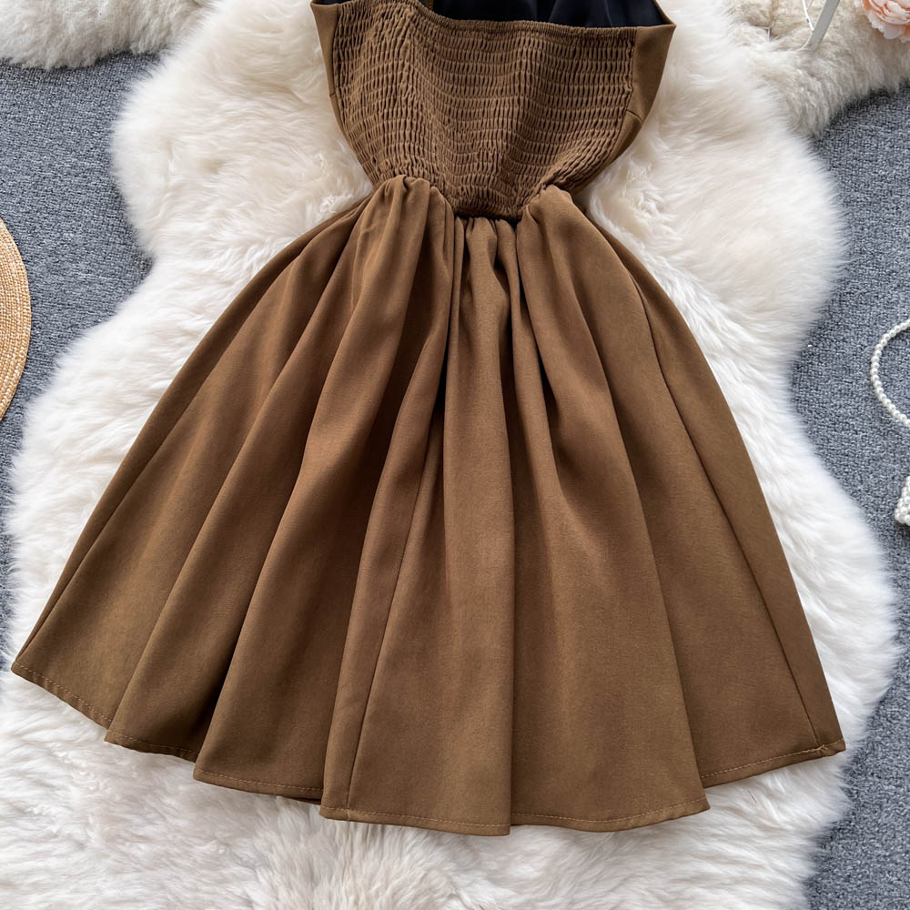 Cute Lace-up Short Dress, A-line Fashion Dress RF0015