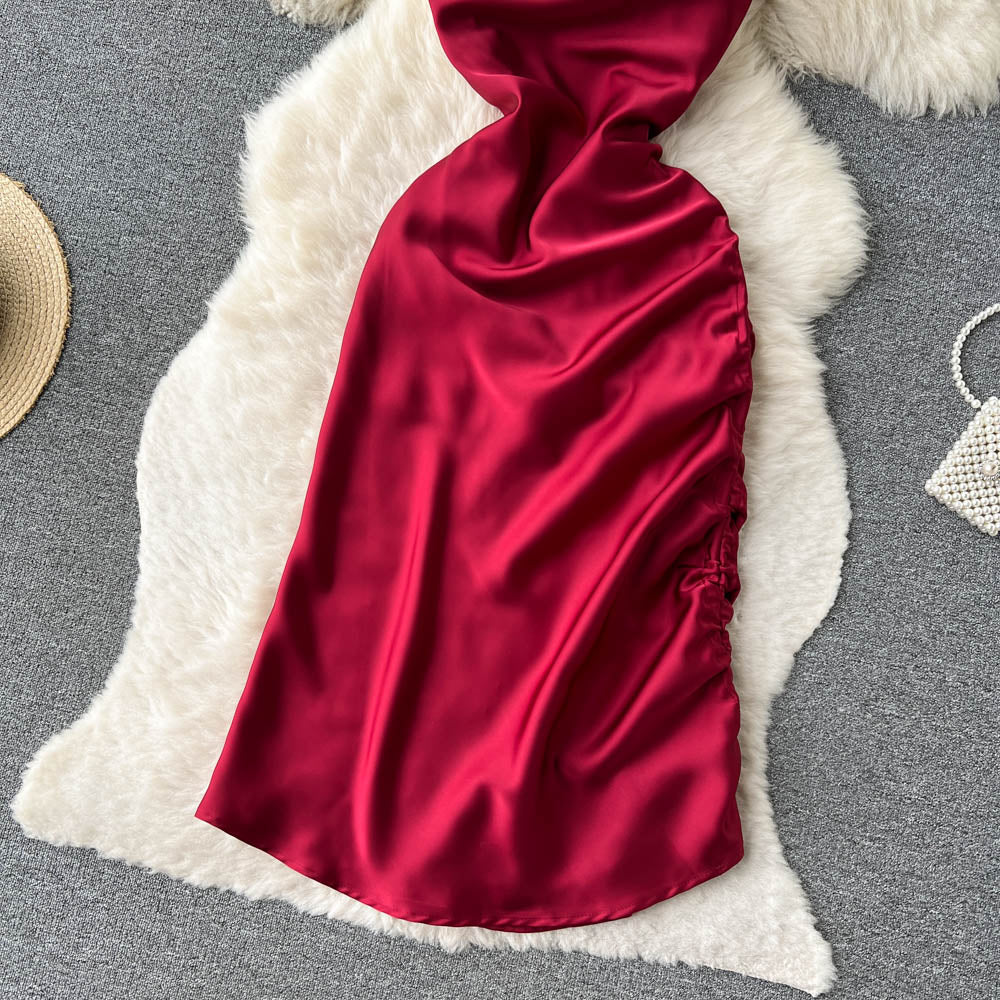 Simple Satin Dresses, Fashion Dress RF0010