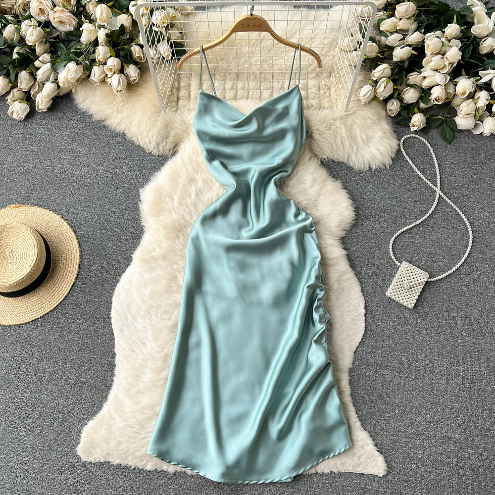Simple Satin Dresses, Fashion Dress RF0010