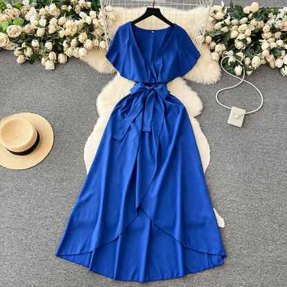 Cute V-neck Dress, A-line Fashion Dress RF0006