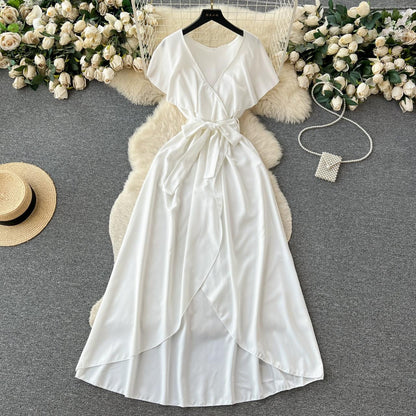 Cute V-neck Dress, A-line Fashion Dress RF0006