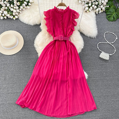A-line Chiffon Long Fashion Dress RF0003