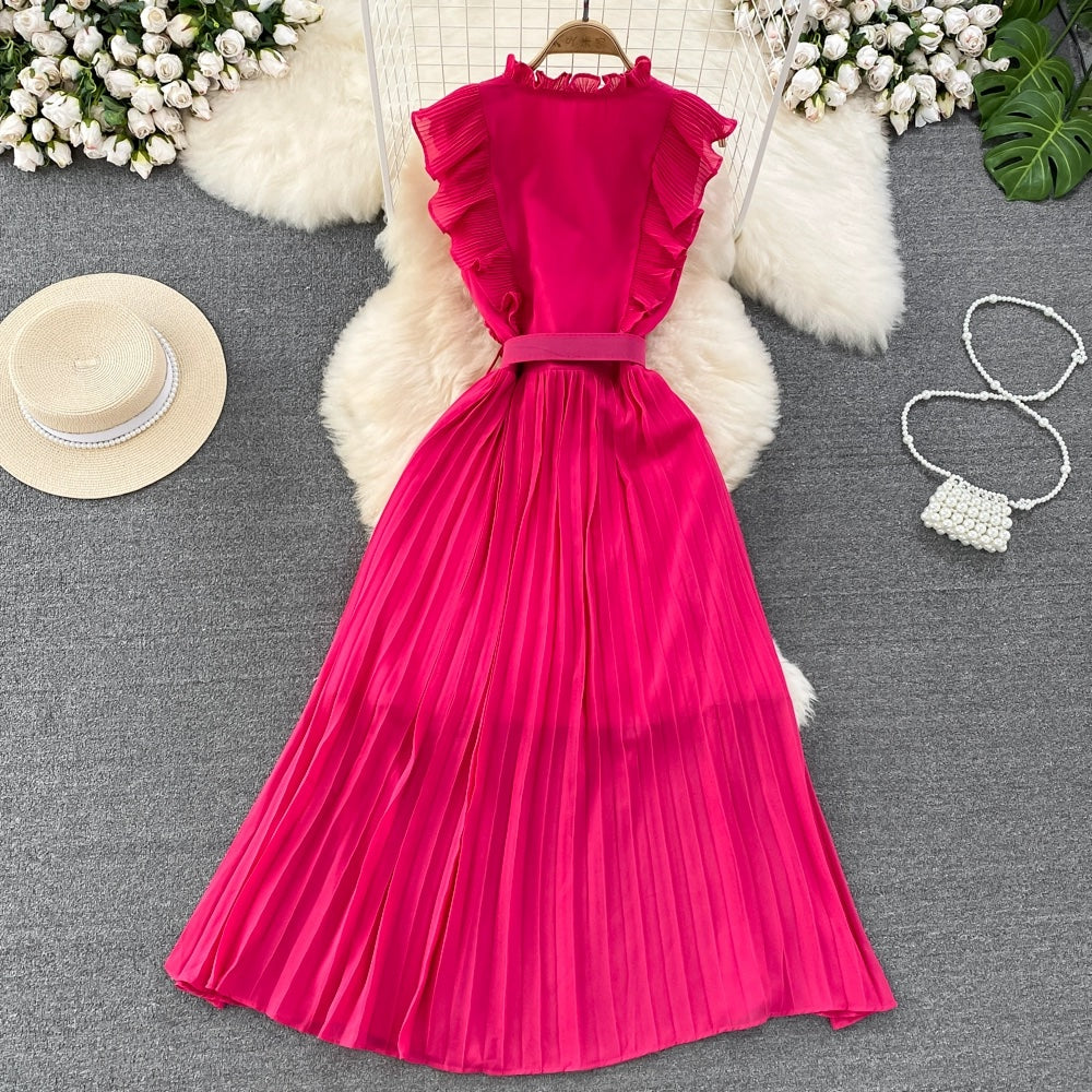 A-line Chiffon Long Fashion Dress RF0003
