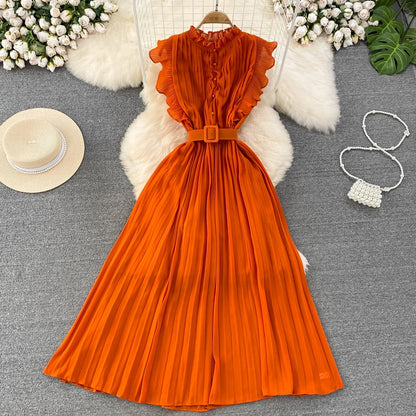 A-line Chiffon Long Fashion Dress RF0003