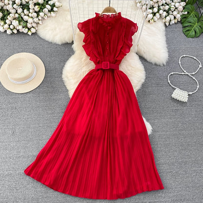 A-line Chiffon Long Fashion Dress RF0003