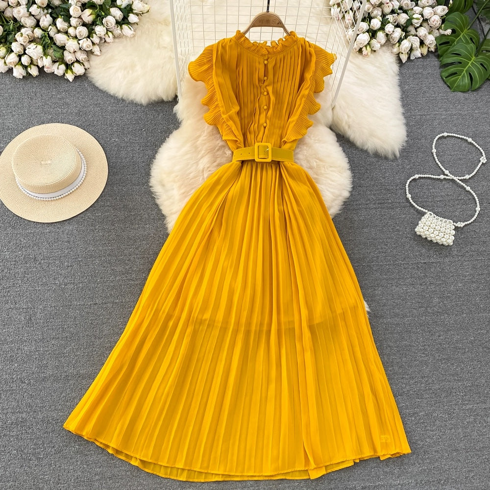 A-line Chiffon Long Fashion Dress RF0003