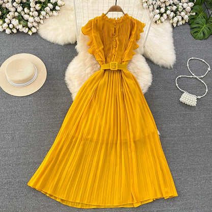 A-line Chiffon Long Fashion Dress RF0003