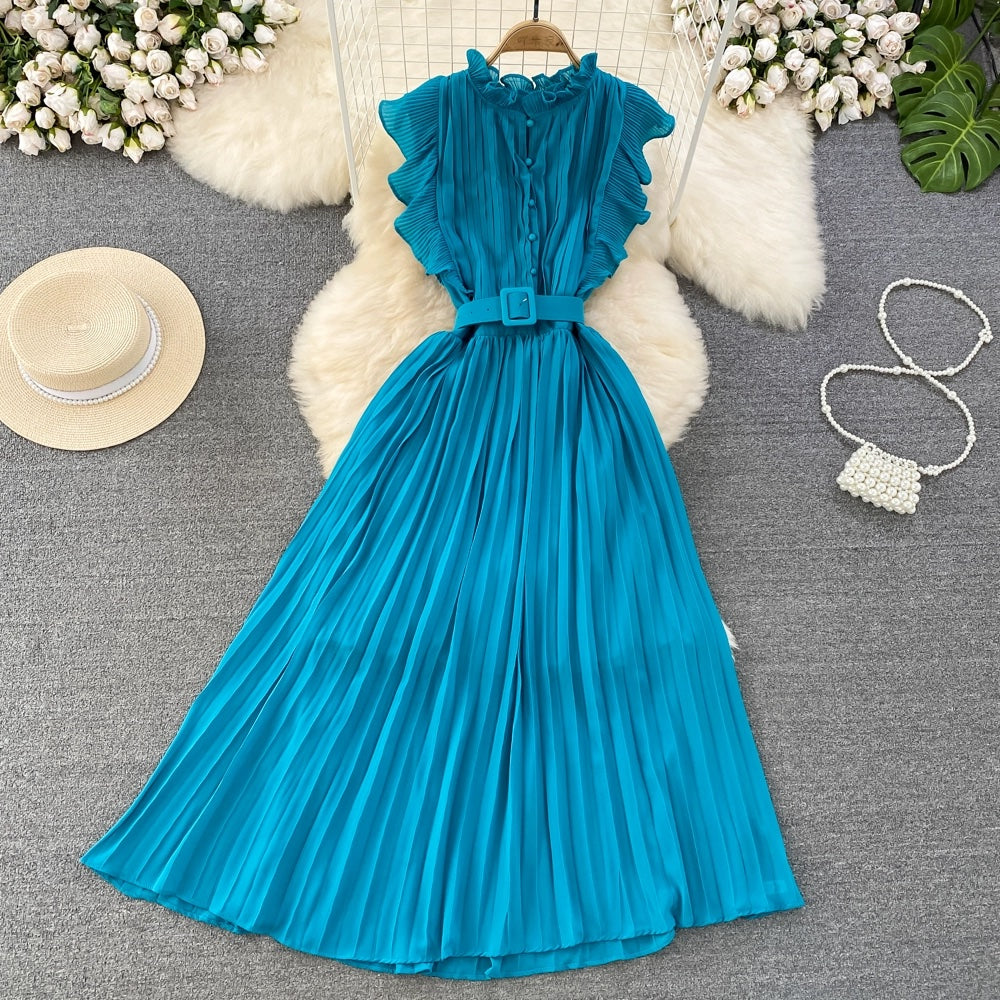 A-line Chiffon Long Fashion Dress RF0003
