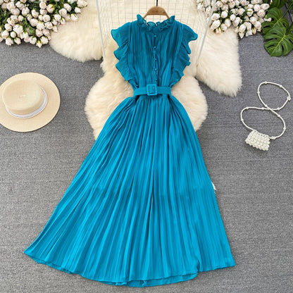 A-line Chiffon Long Fashion Dress RF0003