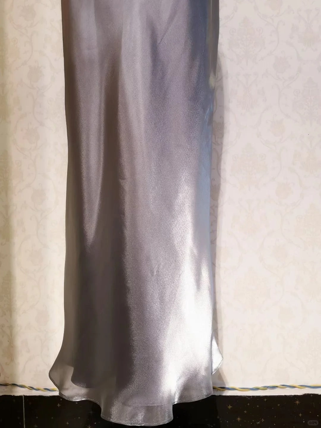 Vintage Prom Dresses 70s Mermaid Spaghetti Straps Grey Sleeveless Floor Length Evening Formal Outfits RB4286