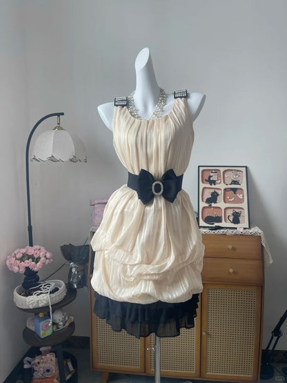 Vintage A line Square 50s With Bow 16th Birthday Homecoming Dress Graduation Outfits RB6795