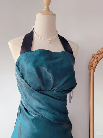 Vintage A line Halter 9th Grade 80s Short Senior Inspo Birthday 18th Party Outfits Homecoming Dresses RB3234
