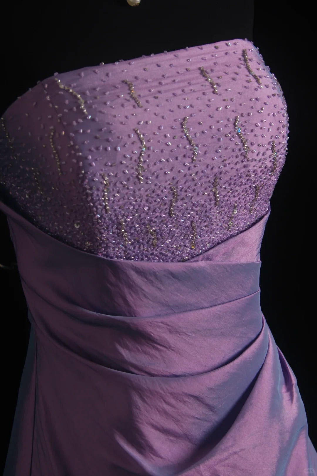 Vintage Ball Gown Strapless Purple With Beading Cape Floor Length Prom Dresses Inspo Evening Outfits RB4340