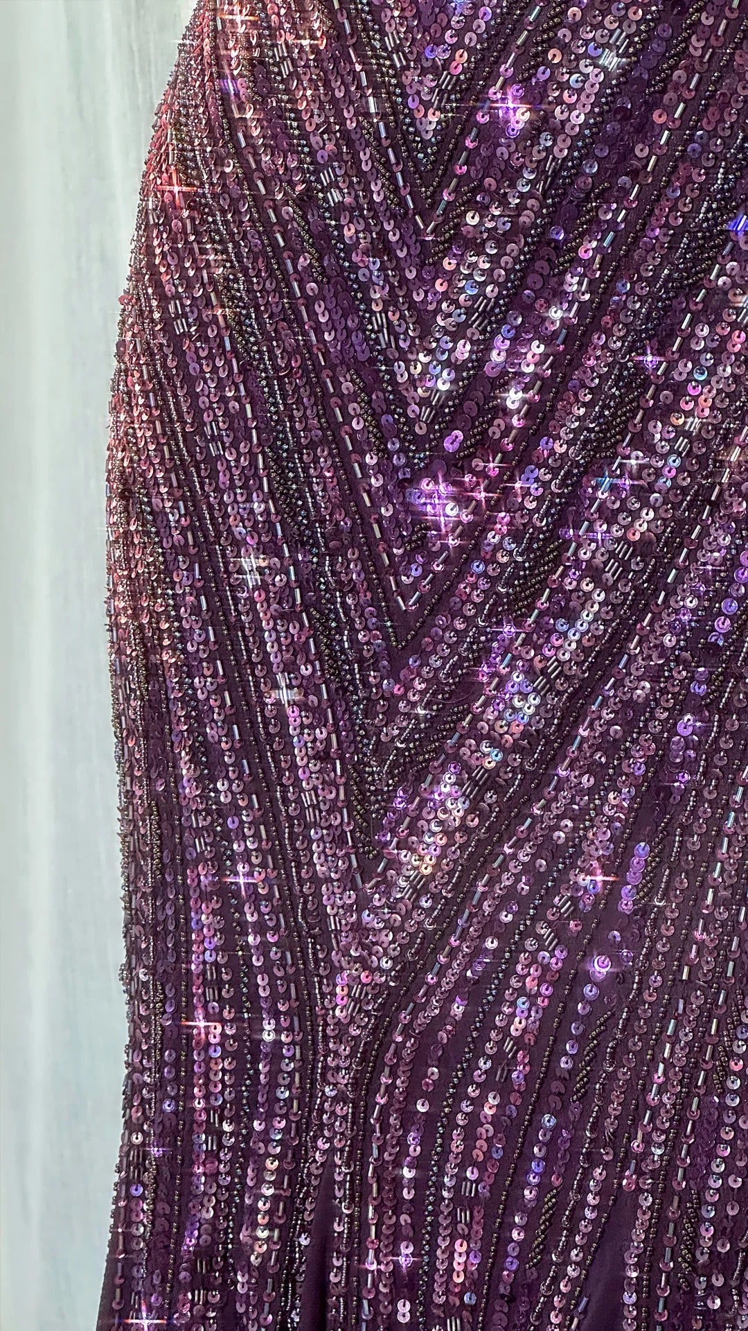 Sexy Mermaid Spaghetti Straps Grape Sequins Slit Long Prom Dresses Inspiration Party Dress 21st Birthday Outfit Graduation Dress RB1196
