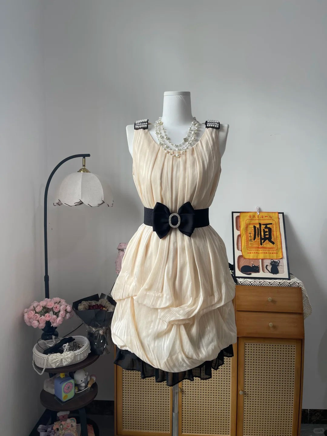 Vintage A line Square 50s With Bow 16th Birthday Homecoming Dress Graduation Outfits RB6795